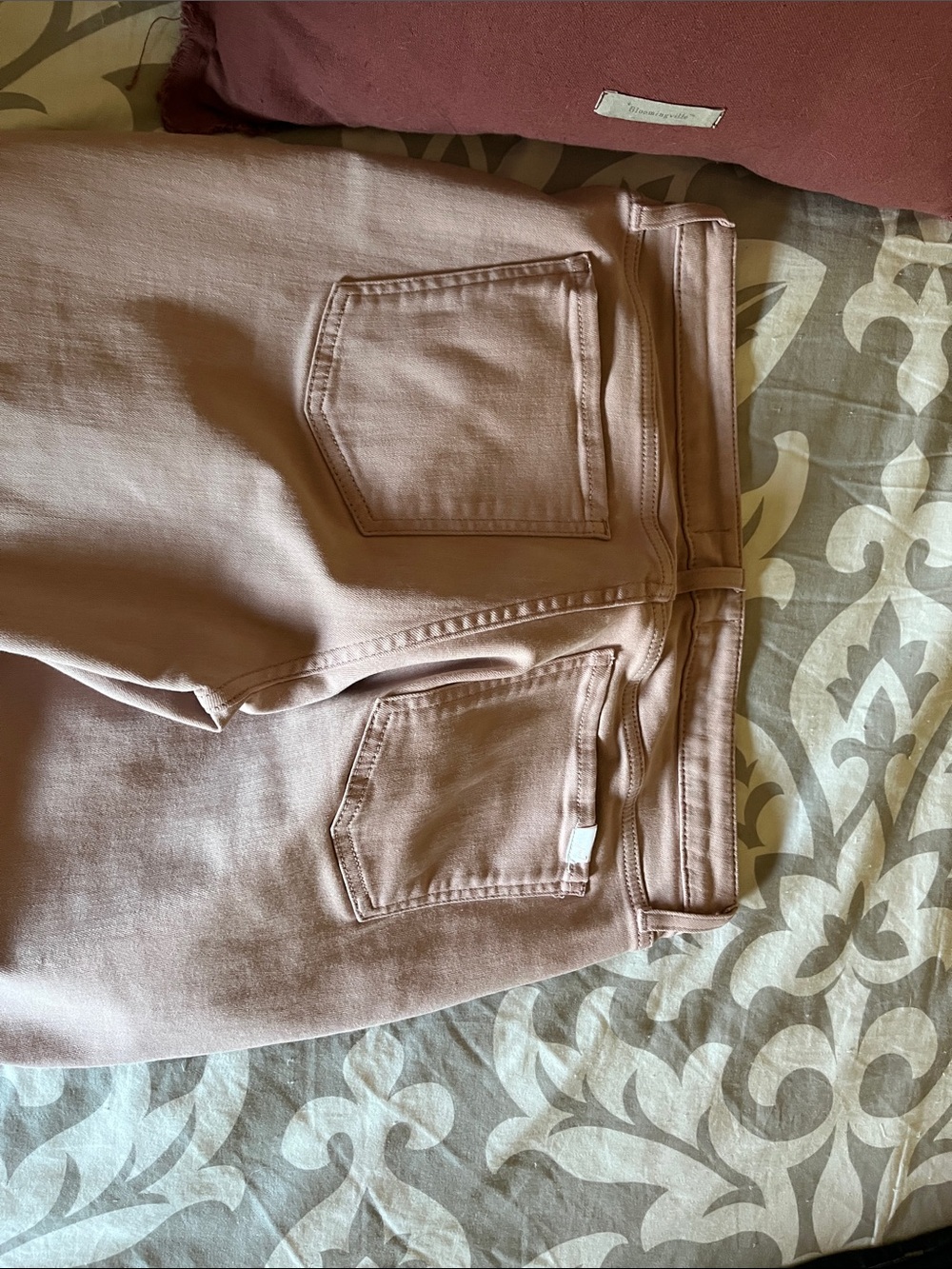 7 For All Mankind Straight-Leg Jeans in Soft Blush - Picture 4 of 4